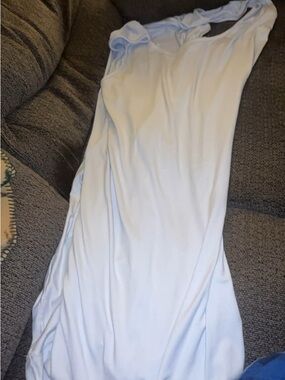 NWOT Real Essentials Light Blue Sleeveless Dress